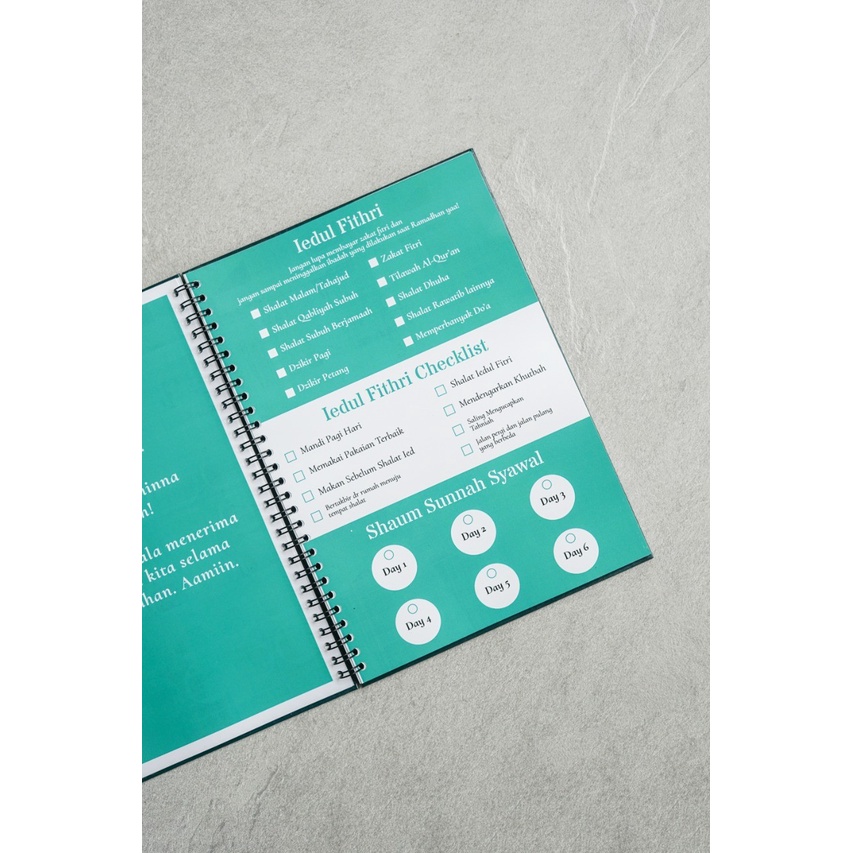 Ramadhan Planner infinit Planer Diary Muslim Note Book Agenda Buku Catatan Whiteboard paper Notebook