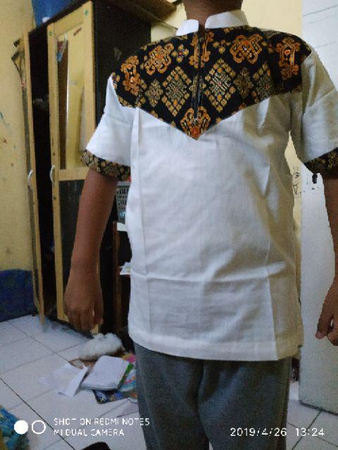 Baju Koko Couple Koko Batik Putih Bersih  Koko Ayah Anak Koko Couple Koko Murah Koko Songket
