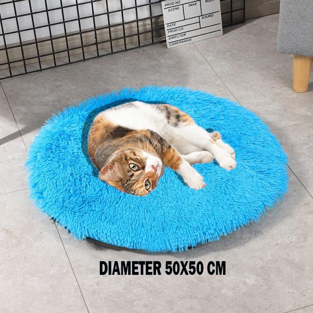 Tempat Tidur Kucing Bulu Lembut Murah/Cat Bed/Alas Tidur Kucing/Bantal Kucing/Keranjang Kucing/Ranjang Kucing/Perlengkapan Kucing Dan Hewan/Alas Tidur Kucing Bulu Bulat/Kandang Murah/Kasur Kucing Bulu Lembut/Tempat Kucing Empuk