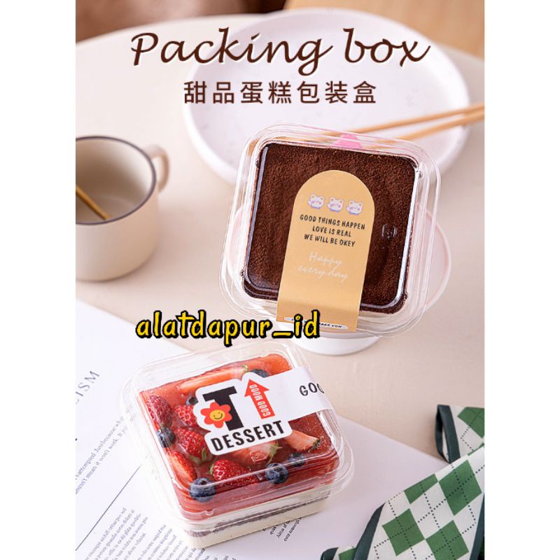 10pcs korean dessert cup Kotak Premium dessert box tiramisu salad puding cup
