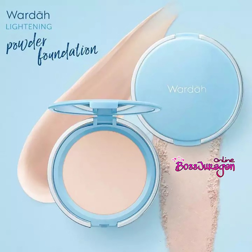 (BOSS) WARDAH Lightening Two Way Cake SPF 15 | Wardah Lightening Powder Foundation Light Feel 12gr