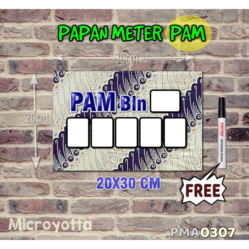 

Microyotta Papan Meter Listrik PLN PAM motif Unik - Batik 07
