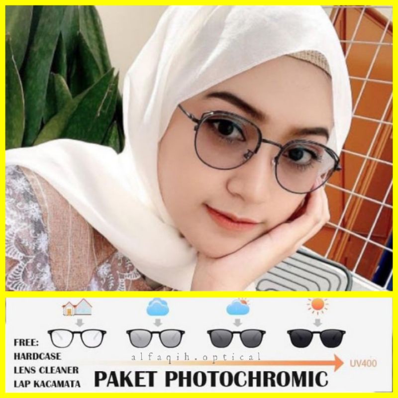 Kacamata Photocromic anti radiasi | Kacamata minus Photocromic