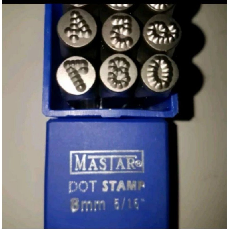 

Angka Ketok Bintik Grafem Germany Letter Point Stamp Punch 8 Mm MASTAR