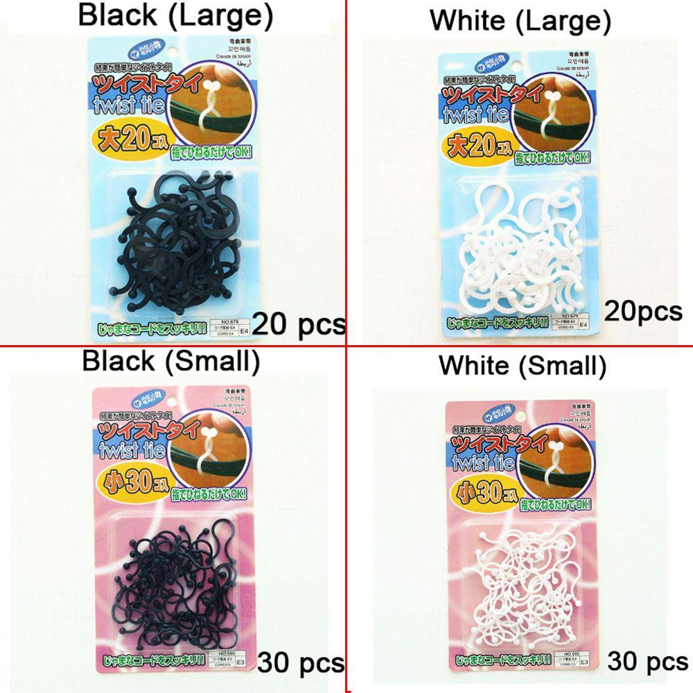 TOP 20/30pcs Organizer Kabel Tempat Kantor Earphone Cord Wrap Twist Tie