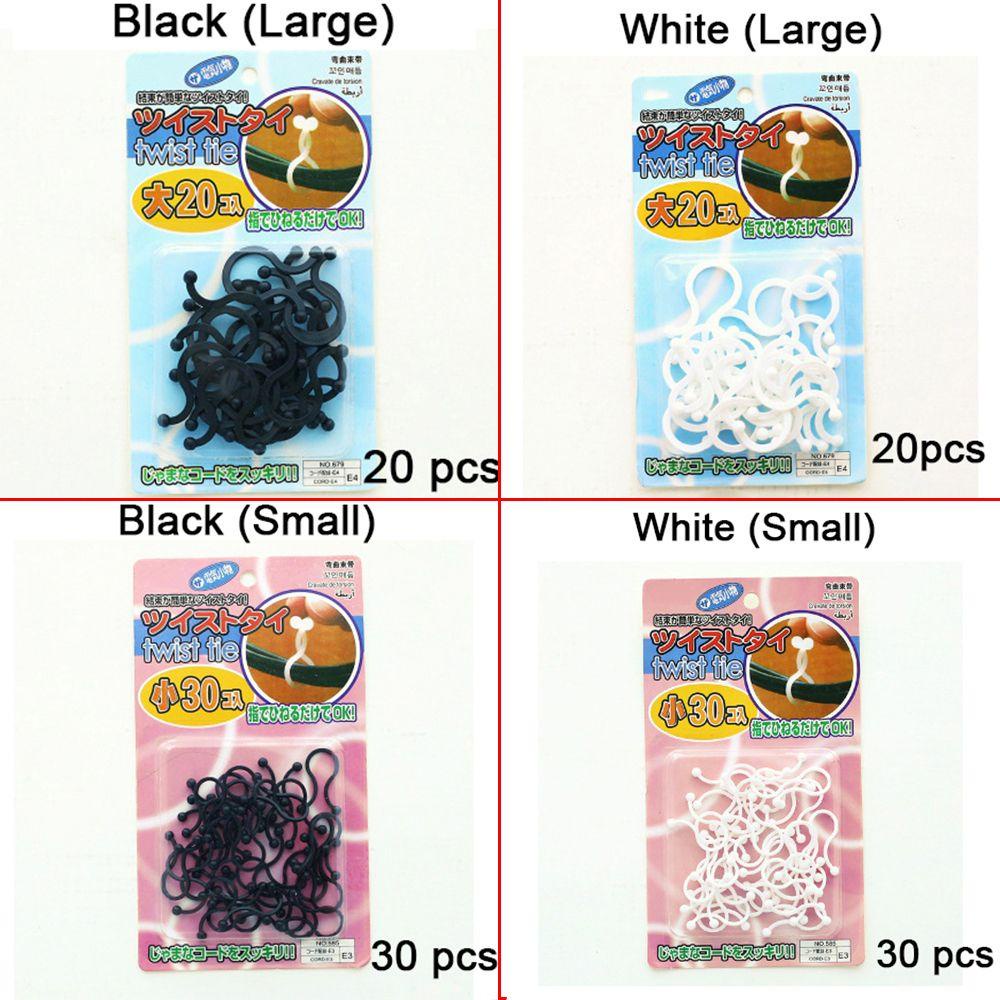 POPULAR Populer 20/30pcs Cable Organizer Fastener Holder Earphone Cord Bungkus Benang Twist Tie