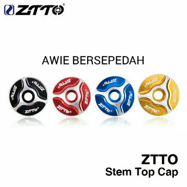Top cap alumunium alloy ZTTO stem headset jangkar star nut