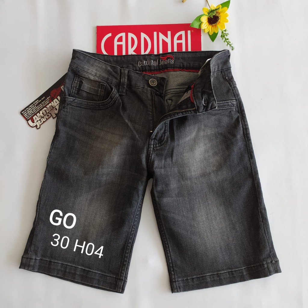 gof 30-CBV CARDINAL JEANS Celana Pria Celana Pendek Bermuda Casual Sobek Slimfit Reguler Fit Reguler