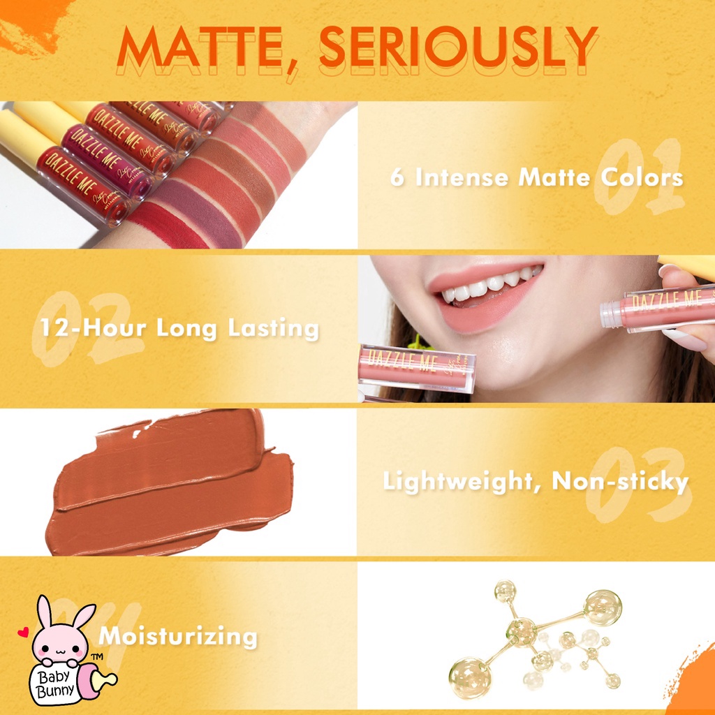 ❤ BELIA ❤ DAZZLE ME Velvet Matte Lip Cream | Lip Stain | Lip Matte | Lip Tint | BPOM