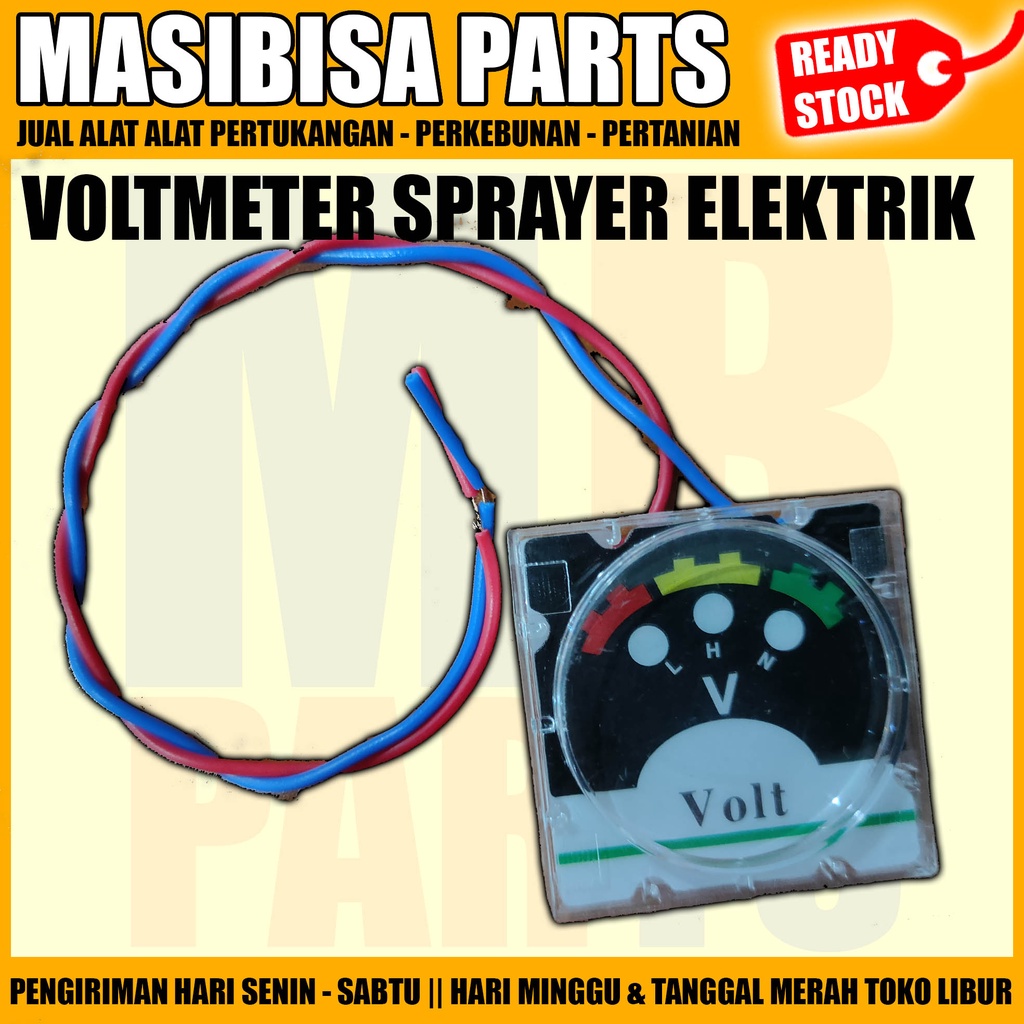 Volt Meter / Sparepart Sprayer / Tangki Elektrik Dua Lampu