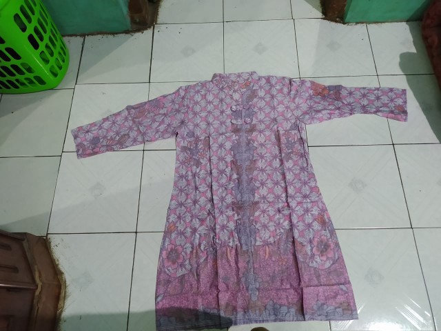 Atasan Batik Wanita|tunik Wanita Modern|blous Batik Kantor|tunik Kancing Depan