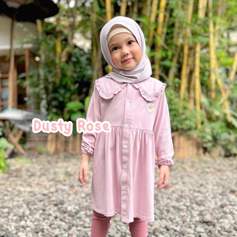 Tunik Anak Daisy / Dress Anak Lengan Panjang / Baju Anak Perempuan 1-5 Tahunk