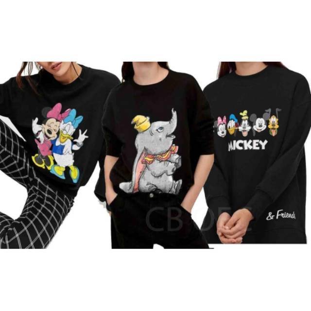 Disney's Sweatshirt Sweater - Mickey Minnie Daisy Dumbo