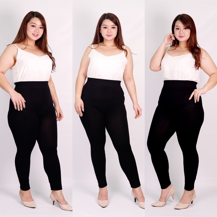 LEGGING KAIN KAOS PANJANG STANDART / JUMBO / SUPER JUMBO WANITA KEKINIAN