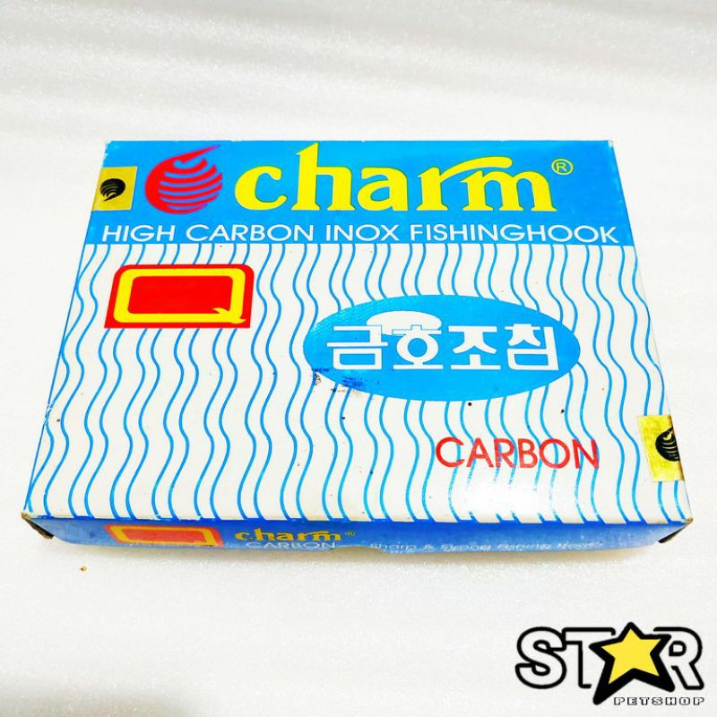 Mata kail pancing carbon charm