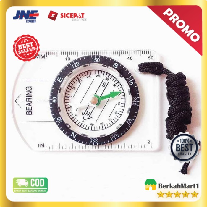 LumiParty Kompas Mini Professional Scale Ruler Outdoor Hiking