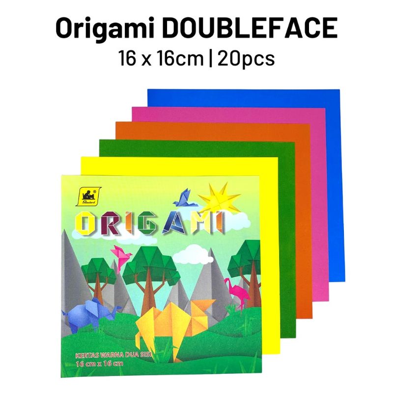 Medan Termurah ( Size 16x16 ) Kertas Origami Doubleface Kertas Origami timbal balik