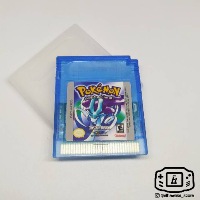 Kaset Gameboy Color GBC DMG GBA Pokemon Crystal Cartridge Retro Game Boy Nintendo
