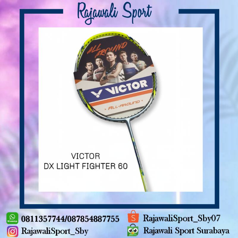 Raket Badminton Victor DX Light Fighter 60 Original