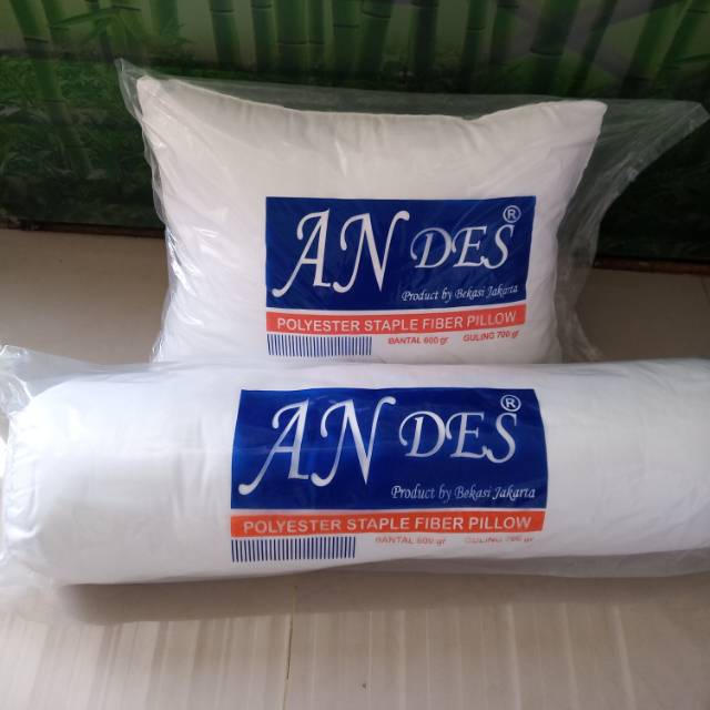 PAKET 1 Bantal 1 Guling Andes dapat 2 pics empuk dan lembut