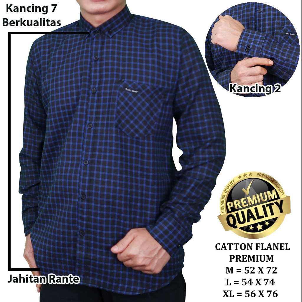 redblit kemeja flanel distro cowok lengan panjang kotak redblit kemeja flanel distro cowok lengan panjang kotak