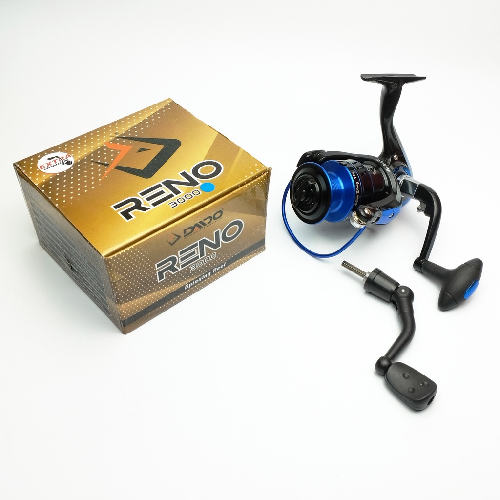 Reel Pancing Daido Reno 3000 (Blue/Gray)  EXTRA HANDLE!