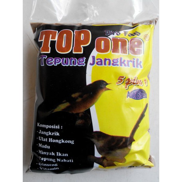 TEPUNG JANGKRIK TOP ONE - PAKAN BURUNG KICAU