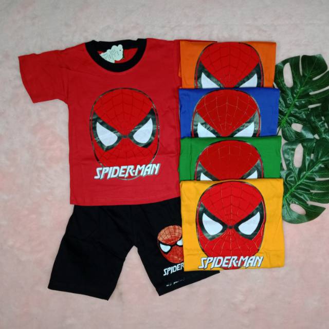 Ss#173 Setelan Anak Size 5-6tahun Gambar Superhero / Baju Anak / Pakaian Anak Laki-laki