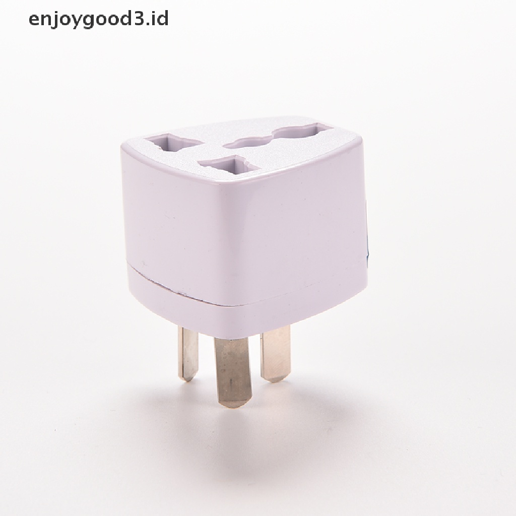 Adapter Konverter Power AC 3 pin Plug US EU Universal Ke AU Australia Untuk Travel