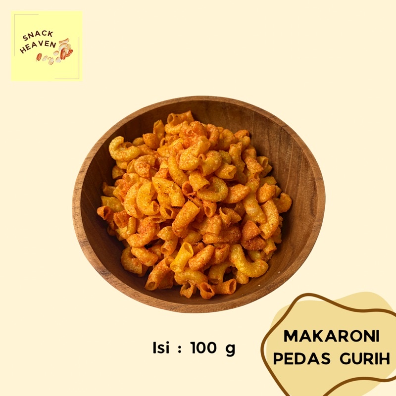 

SNACK CEMILAN MAKARONI MAKRONI PEDAS GURIH NAGIH 100g