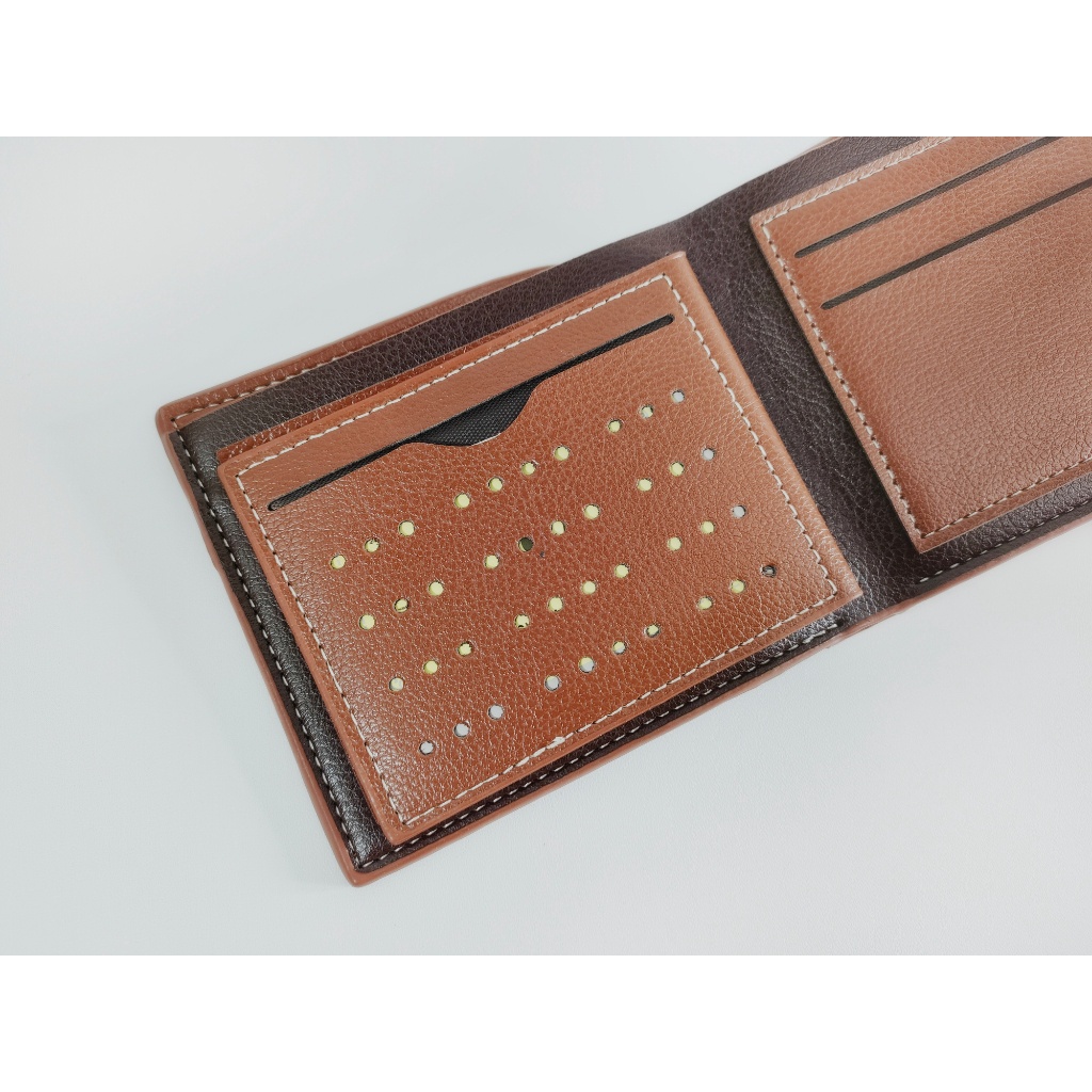 Dompet Pria Lipat Mortega Kulit Sintetis - Leather Wallet Mortega - Dompet Cowok