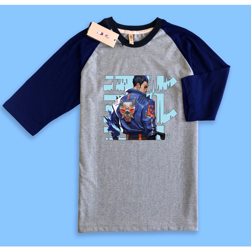 Kaos Raglan Gaming Valorant Agents Yoru