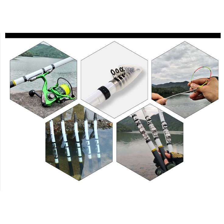 Joran tegek Kolong Putih Ruas Pendek Carbon Composite Ukuran 180 240 300