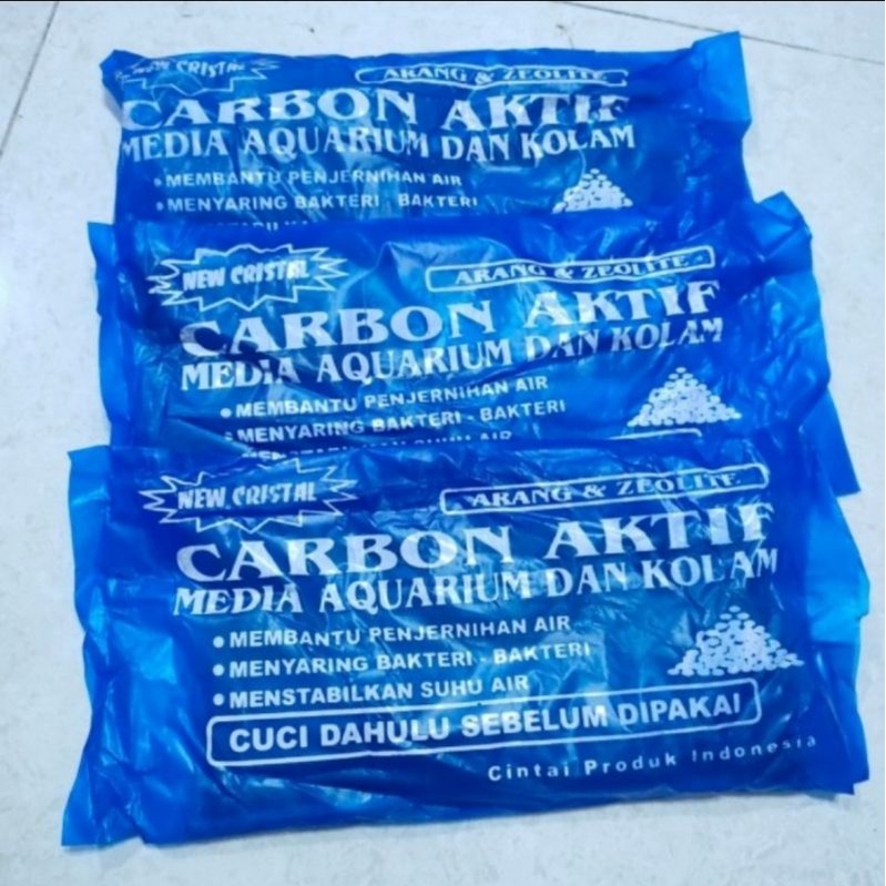 karbon aktif / magic carbon arang media filter aquarium crystal