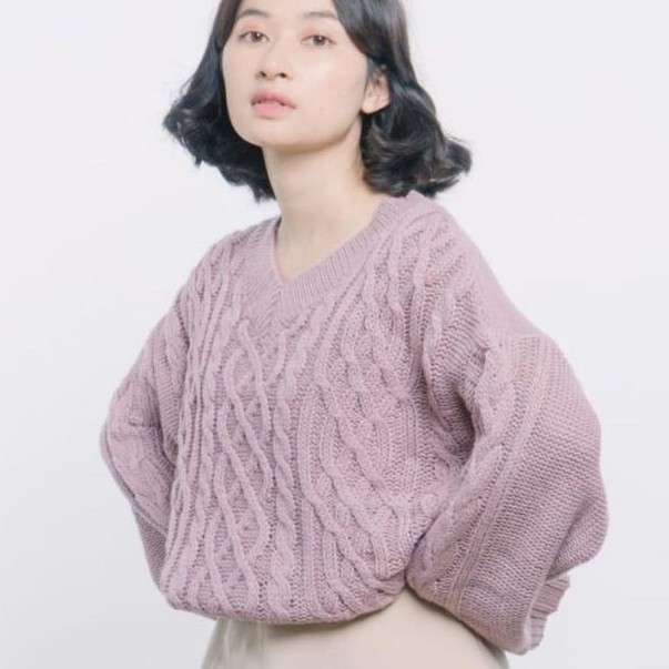  Sweater  Rajut  KNITWEAR Wanita Korean Style MOJO KNIT 