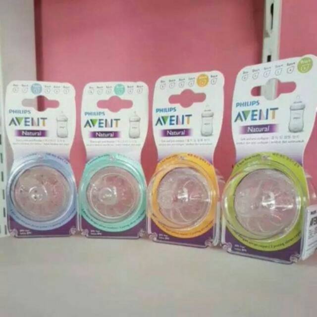 Nipple Avent Teat Natural Dot Bayi Botol Susu Philips Avent Natural Nipple 3m+ 6m+ 9m+