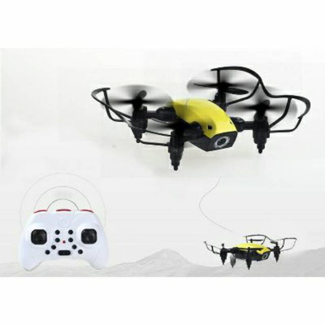 GS8 Quadcopter Drone Mini Pocket Foldable Lipat Mini S9 Stabil remote control Broadream Headless white