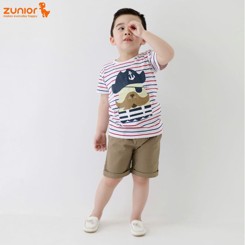 Celana Pendek Anak Zunior Premium Khaki 1-9 Tahun