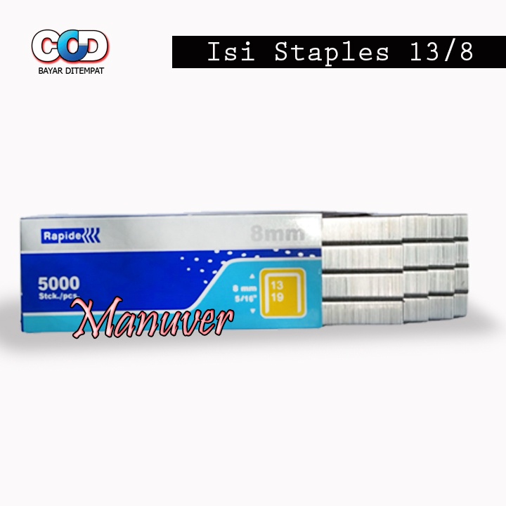 STAPLES TEMBAK BANNER STAPLE GUN TACKER BONUS Isi Stepler (5000pcs)