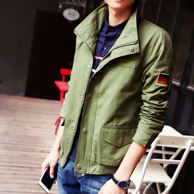Jaket pria korean style - Jaket pria semi parka premium