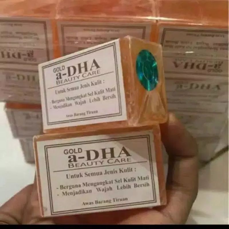 GROSIR DAPAT 6 SABUN A DHA ADHA A-DHA ORI MDS HOLO BIRU/EMAS MDS ORI GROSIR 6PCS