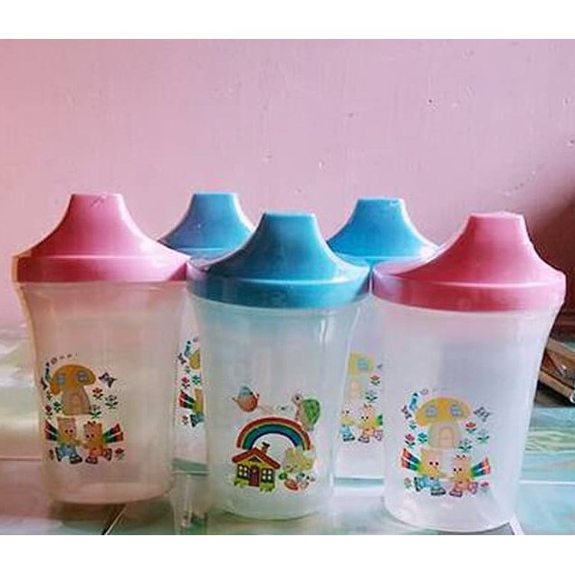 BOTOL DOT GELAS MINUM CUCUK CUP DRINKING SPOUT BAYI 240ml NINIO N-3009