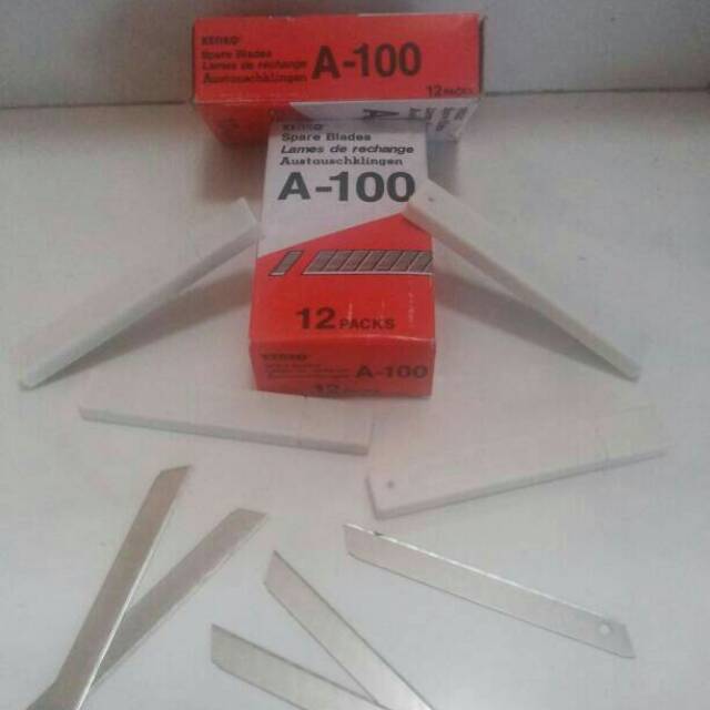 

isi cutter kecil kenko A - 100/ refill spare blade A 100