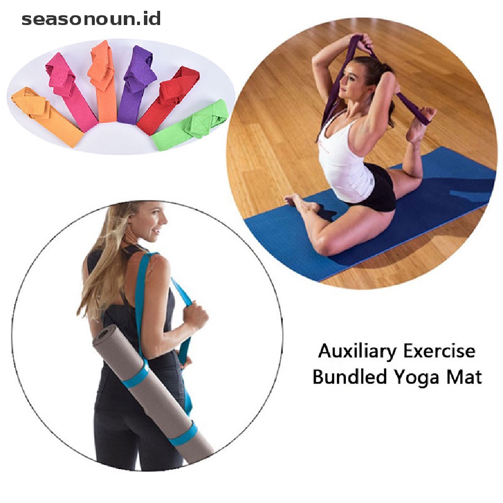 (seasonoun) Strap Bahu Adjustable 150x8cm Untuk Membawa Matras Yoga