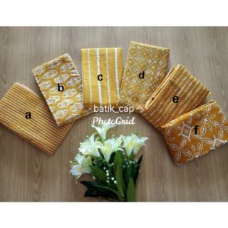 Kain Batik Cap Garutan Asli Serian Warna Kuning Kain Kain Batik Cap Garutan Asli Serian Warna Kuning Kain