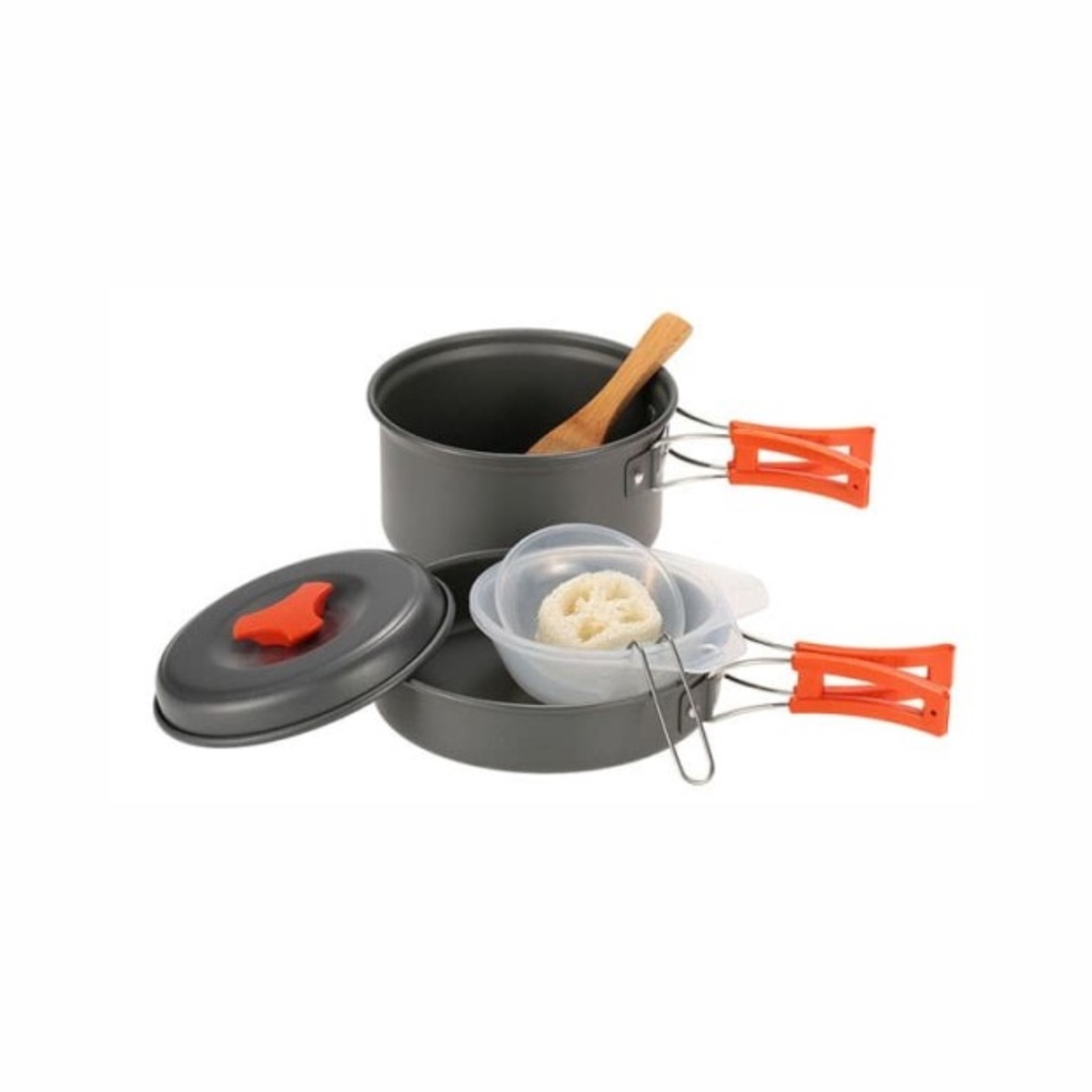 [COD] Cooking set Ds 200 - alat masak camping - cooking set outdoor - coking set camping - set alat 