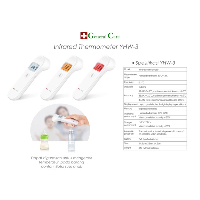 Termometer Infrared GC / Termometer Non Contac / Termometer Gun