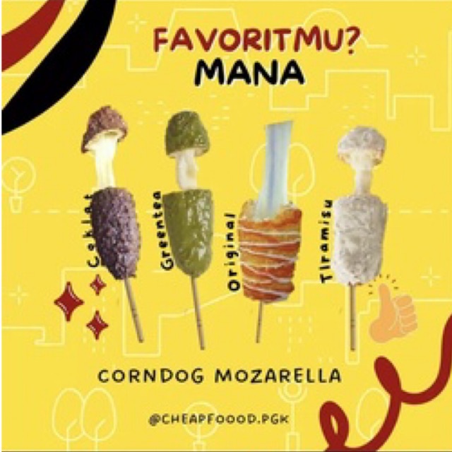 

Corndog Mozarella (FROZEN), LUMER Dijamin Narik