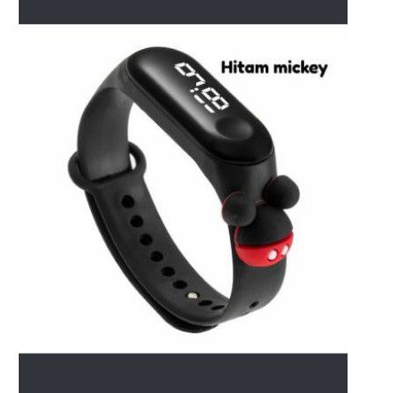 jam tangan digital led anak waterproof motif karakter