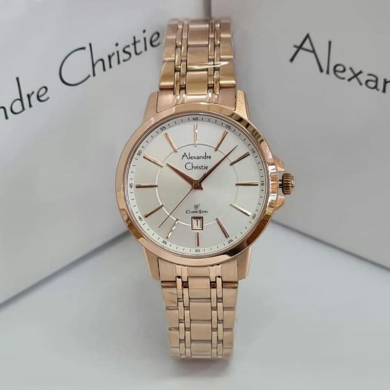 Jam Tangan Alexander Christie Wanita Rosegold ac8636